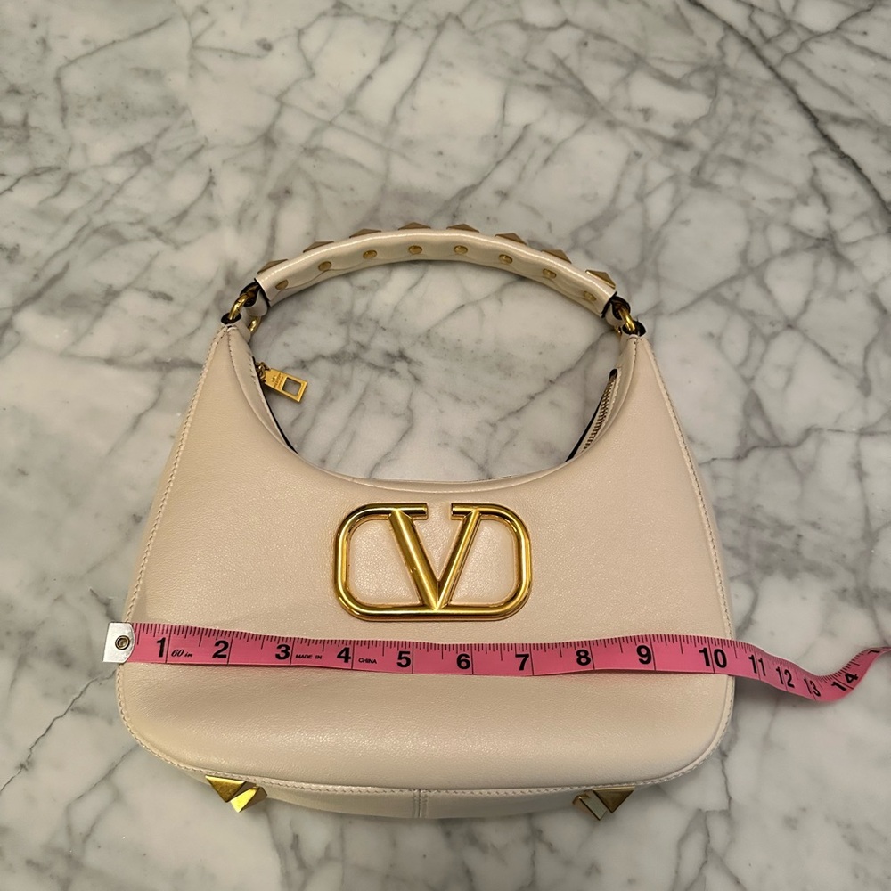 Valentino Cream Leather Women's Bag - Picture 11 of 14